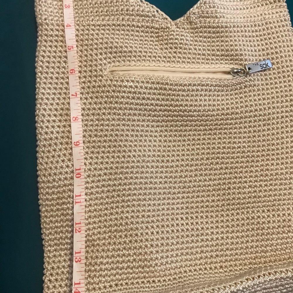 The SAK Original Crochet Hobo Bag Cream colored - Picture 4 of 14